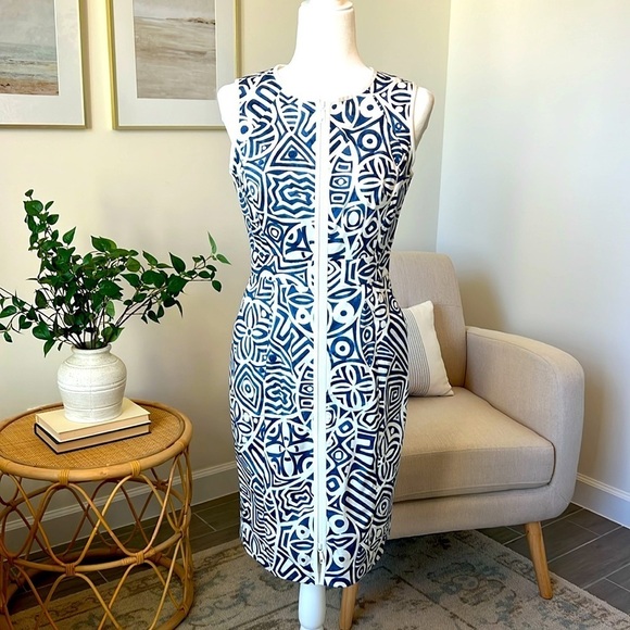 Lafayette 148 New York Sleeveless Full Front Zipper Mini Sheath Dress Size 2 - Picture 1 of 17